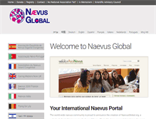 Tablet Screenshot of naevusglobal.org